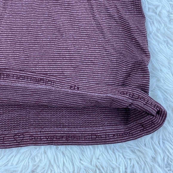 Lululemon Run: Swiftly Tech Tank Tonka Stripe Heathered Bordeaux - Picture 4 of 5